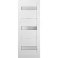 Sartodoors Closet Bypass Interior Door, 84" x 84", Gray QUADRO4055S-WS-3084